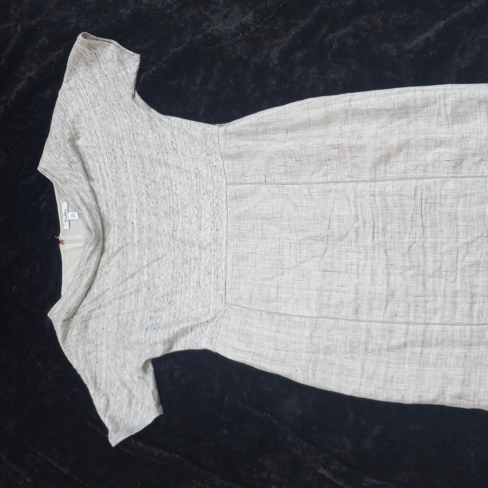 Max Mara.  Minimalist linen dress